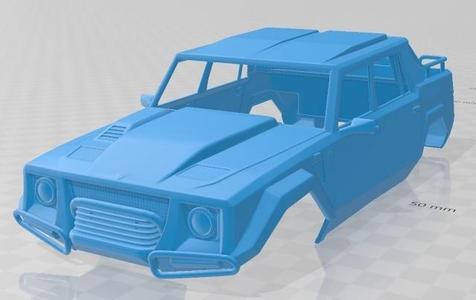 Lamborghini LM002 Pickup 1986 Printable Body Car