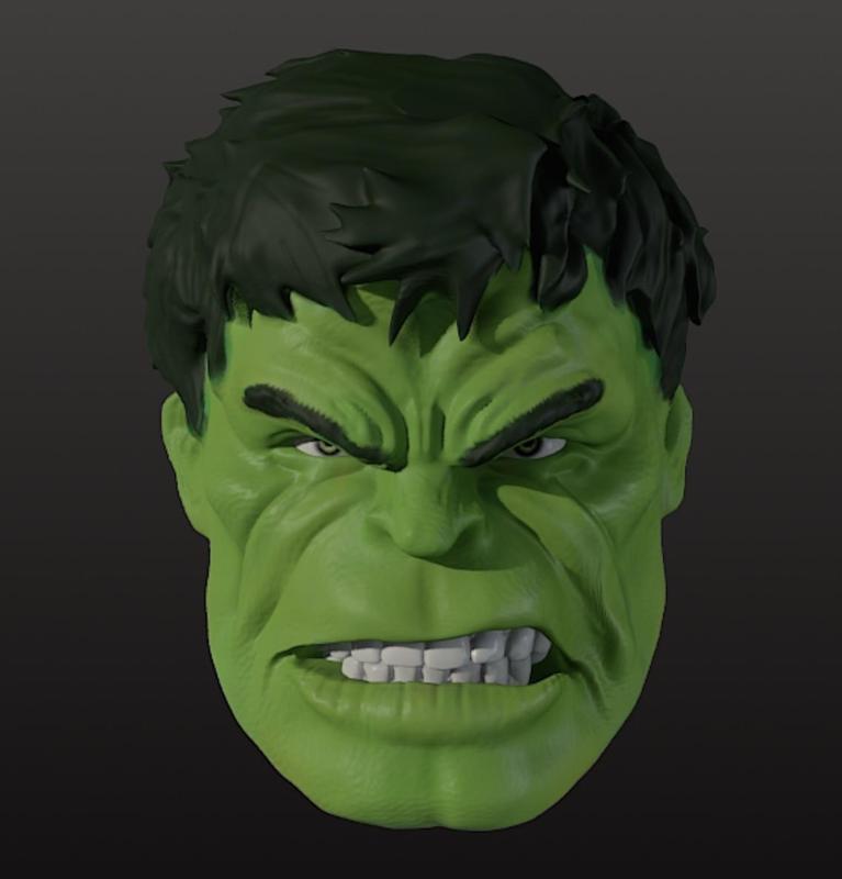Hulk head sculpt