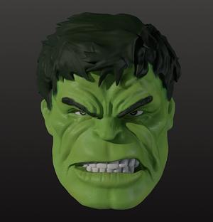 Hulk head sculpt