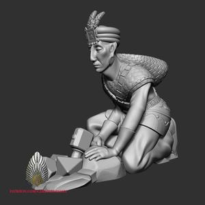 Mayan Dice Holder 3d digital file