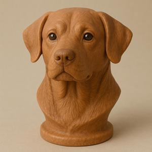 Dog Bust Sculpture – 3D Printable STL File
