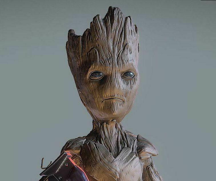 TEEN GROOT BUST INSPIRED MODEL