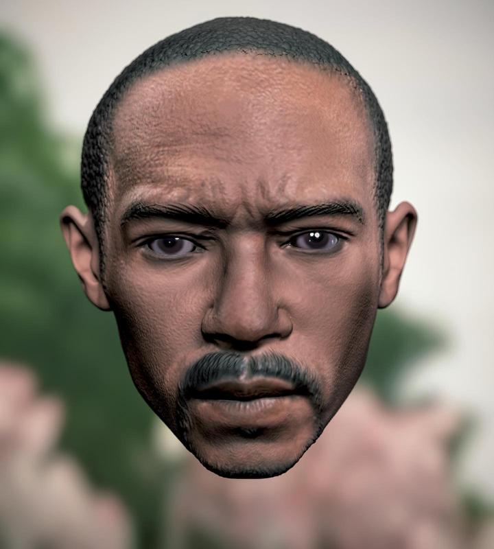 1/6 1/12 Marvel  Sam Wilson Captain America brave new world Anthony Mackie Headsculpt