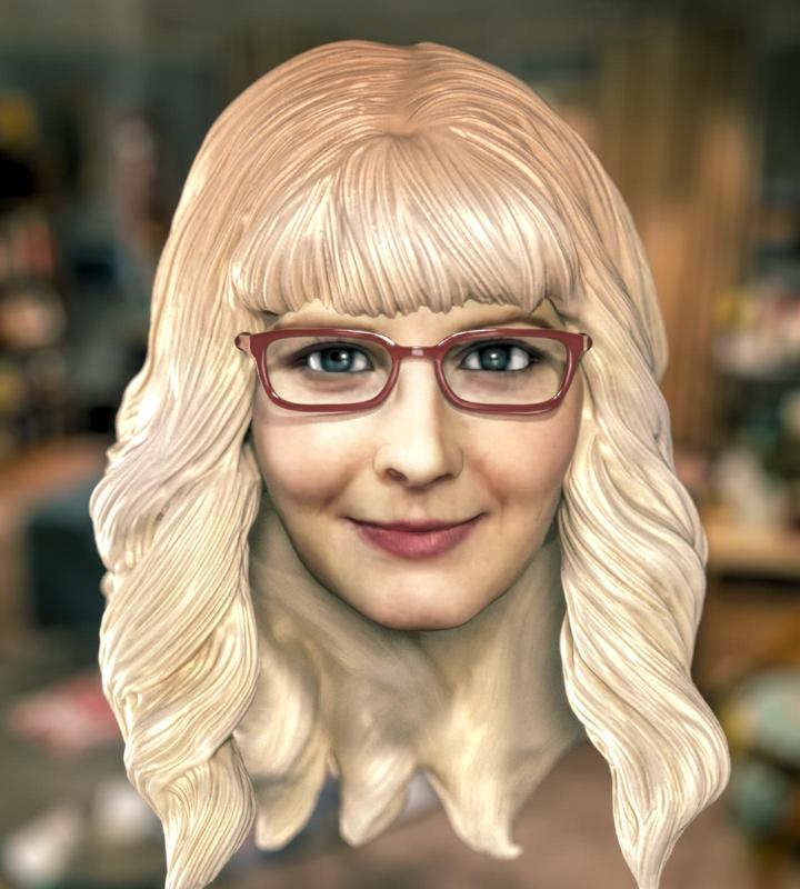1/6 1/12  Bernadette Rostenkowski-Wolowitz Melissa Rauch The Big Bang Theory Head Headsculpt