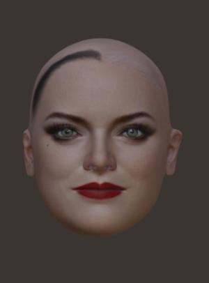 EMMASTONE - CRUELLA - SPIDERGWEN- SPIDERMAN- - DC -  MARVEL  - PHOTOGRAPHIC QUALITY FOR FULL COLOR PRINT AND PRINT SINGLE COLOR - HEAD FOR ACTION FIGURES, MARVEL LEGENDS, DC COMICS, 6 INCHES