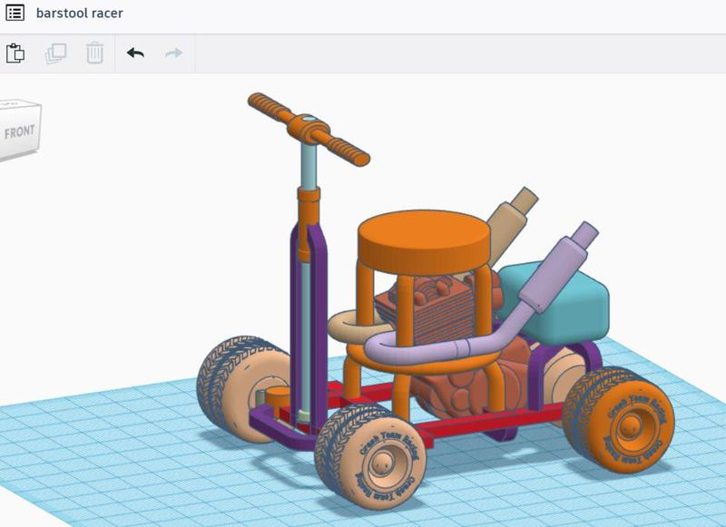 Barstool Racer for Joker Action figure