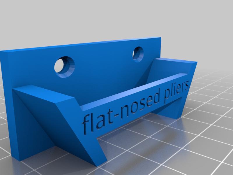 DE/EN Zangen / pliers wallmount assortment (combination plier, knipex, flat-nosed)