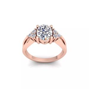 Woman Engagement Ring 3d Model and Render 7