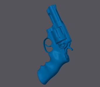 RUGER GP100 3" 3 Inch - Real Size 3D Scan High Quality RUGER REVOLVER 357 Magnum