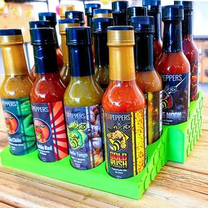 PexPeppers Hot Sauce Display Holder and Rack