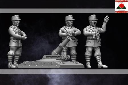 28mm WW1 Austria-Hungarian Trench Mortar Team
