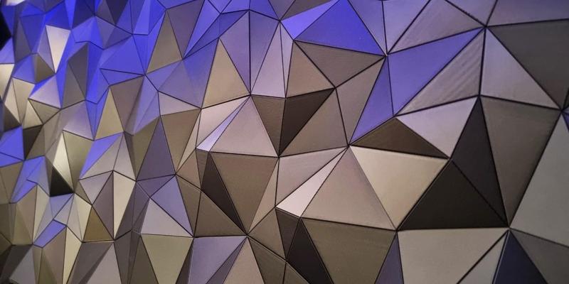 3D Wall - Low poly wall covering