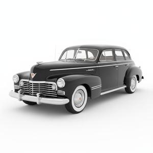 1941 Vintage American Luxury Sedan 3D Print Model - Classic Automobile Replica STL File - Historic Pre-War Car
