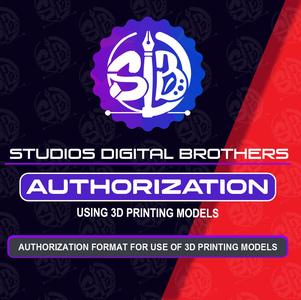 3D printing sales copyright STUDIOSDB92 3D printing AUTHORIZATION