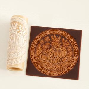 Pumpkin Patch Texture Roller STL File – Harvest Clay Tool for Pottery & Ceramics