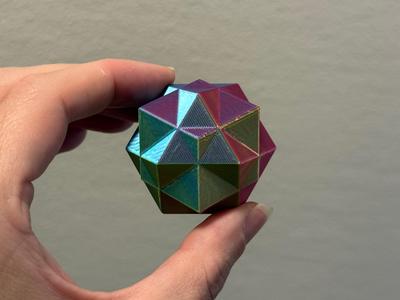 Cuboctahedron and Rhombic Dodecahedron Compound (Duality Example)