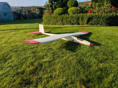 3D printed 1500mm RC Glider, LW-PLA