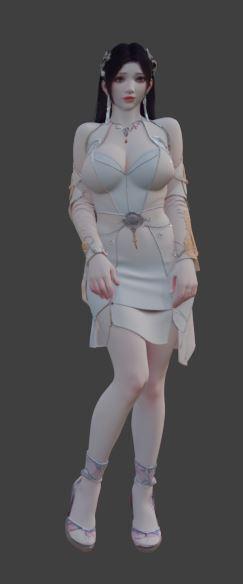Ethereal Beauties 1 Premium Fantasy Female Sculptures 3D Model