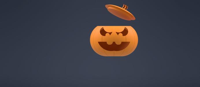 Jack-O’-Lantern Candy Bowl with Lid – Halloween Treat Holder