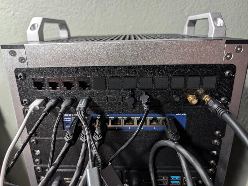 10" Rack 12 Module Keystone Patch Panel with Custom Holes
