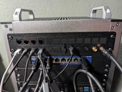 10" Rack 12 Module Keystone Patch Panel with Custom Holes