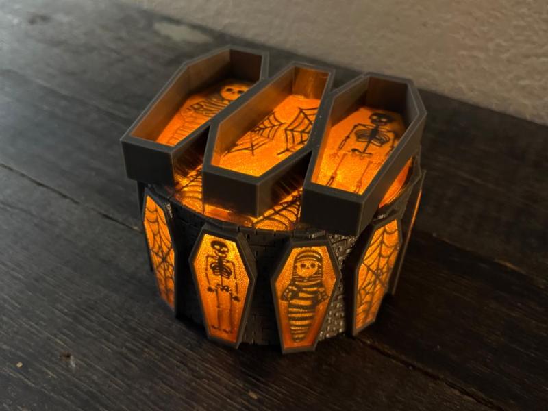 Holloween night light candy dish