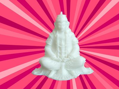 Sitting Buddha Statue - Zen  Desktop  Decoration
