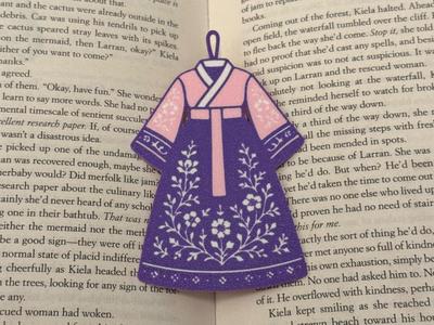 Korean Hanbok Bookmark 
