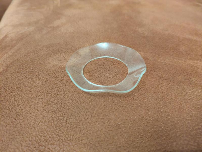 wax catcher ring glass candle drip protector christmas advent