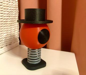 Bouncing Eyeball with Hat – Halloween Spring Decoration