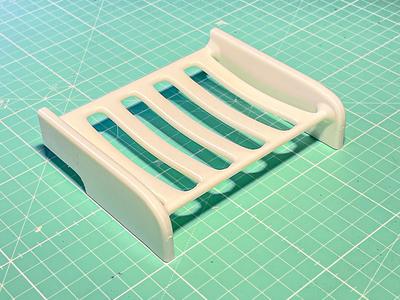 Soap holder with a notch