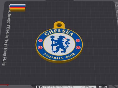 CHELSEA Football KEYCHAIN