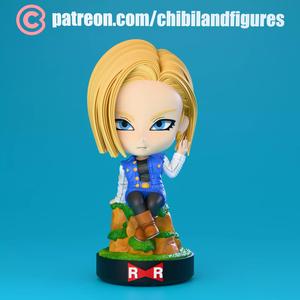 Android 18 - Chibi Figure from Dragon Ball Z Anime