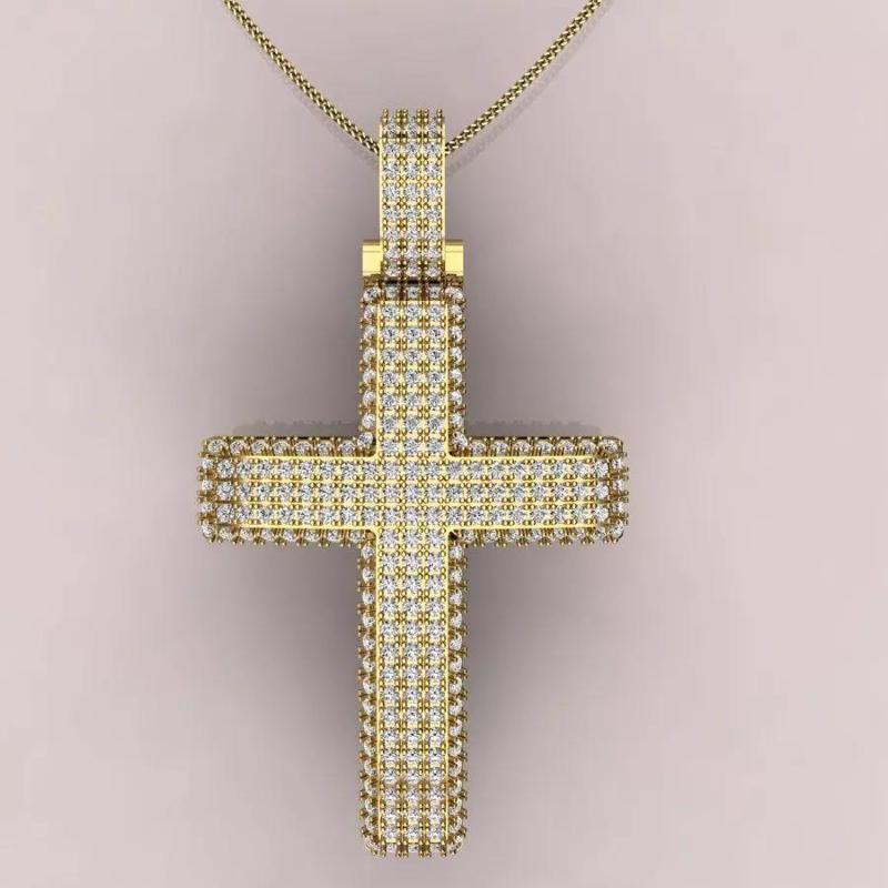 cross diamond pendant