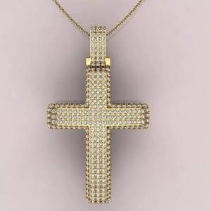 cross diamond pendant