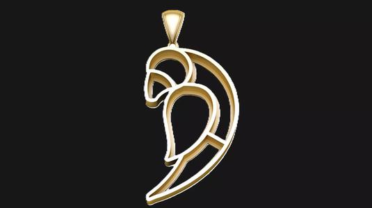 BROKEN HEART PENDANT 3D PRINTABLE MODEL