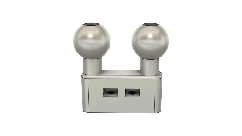 Triumph Tiger 800 XC Dual 1" Head Mount for GPS and Cellphone