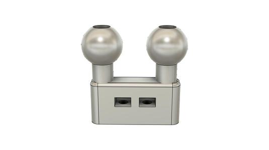 Triumph Tiger 800 XC Dual 1" Head Mount for GPS and Cellphone