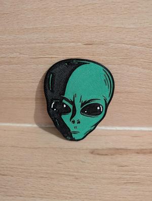 Alien face 2D art