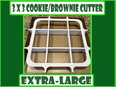 3x3 Extra-Large Cookie/Brownie Cutter