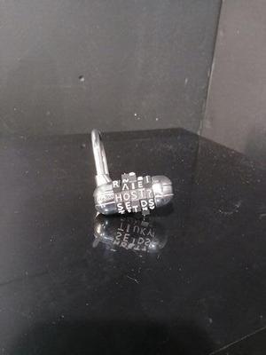 Custom letter rings for Master Lock "Set Your Own" word combination