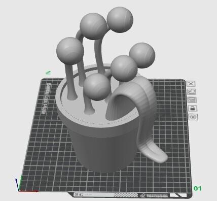 Eyeball bucket 3d model