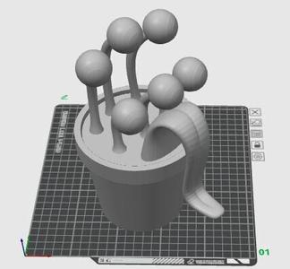 Eyeball bucket 3d model