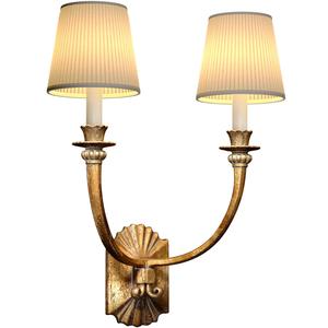 Sconce bronze sconce French European classical style Wall lamp 3D model