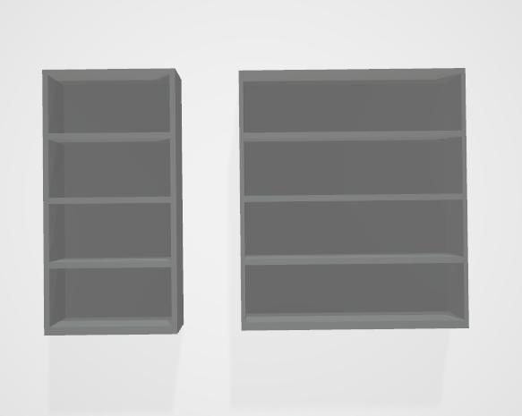 1/24 & 1/25 Scale Shelving Units for Dioramas