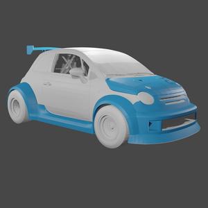 1/24 FIAT ABARTH WIDE BODY KIT