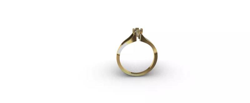 Anillo solitario para dama-mujer -v-