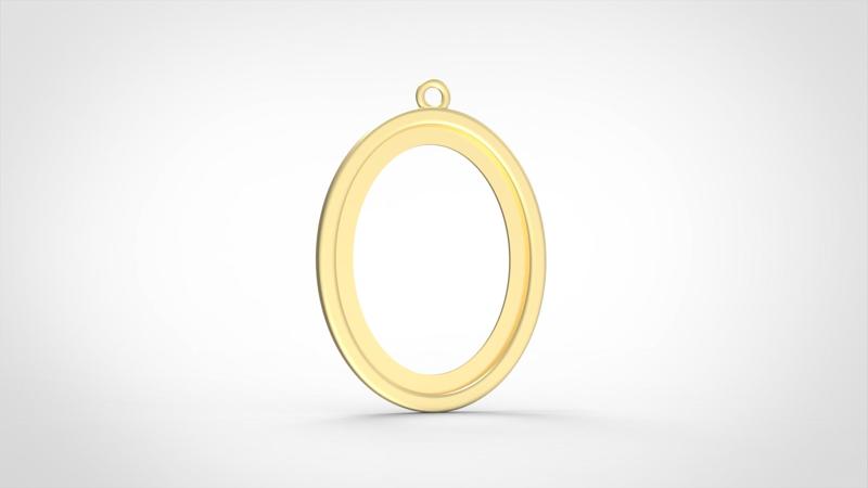 Large hollow oval smooth border