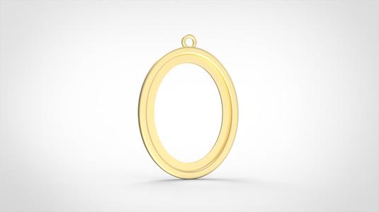 Large hollow oval smooth border