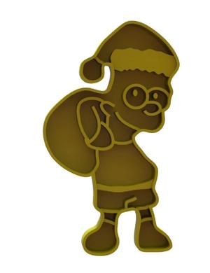 COMMERCIAL USE LICENSE christmas cookie cutter Bart Simpson